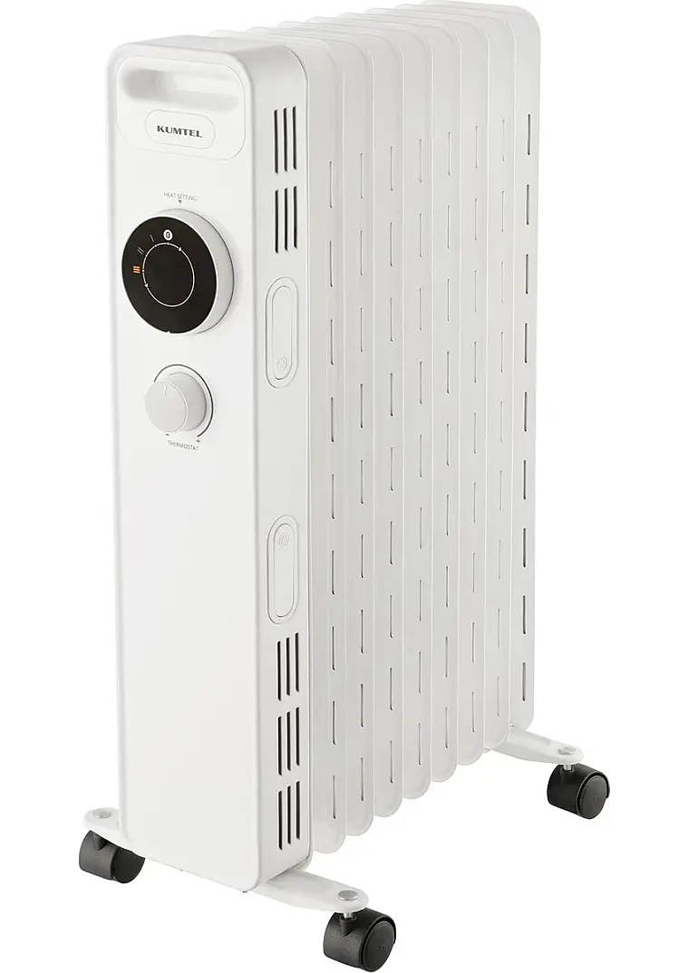 Kumtel Beyaz Radyatör 200 Watt 9 Dilim Isıtıcı Termostat Kontrollü Konforlu Kullanım - 1