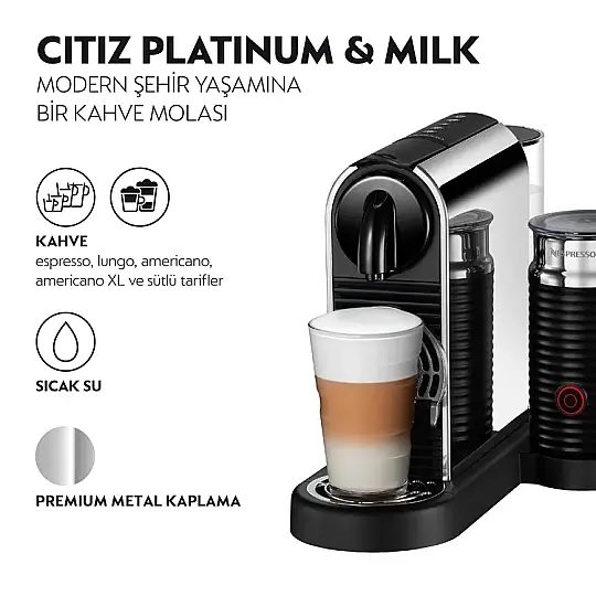 Nespresso D145 Citiz Platinum Kahve Makinesi