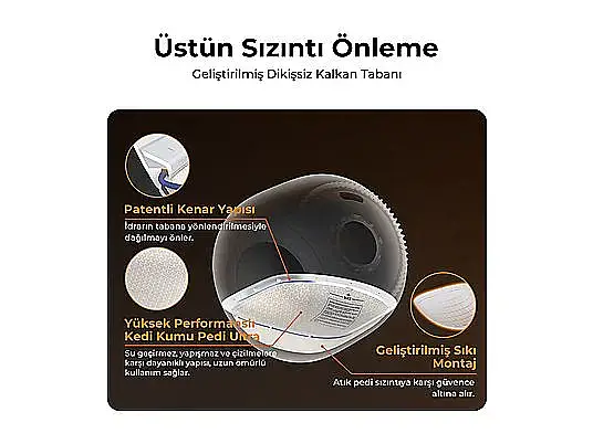 PETKIT Purobot Ultra Akıllı Kedi Tuvaleti Beyaz - 7
