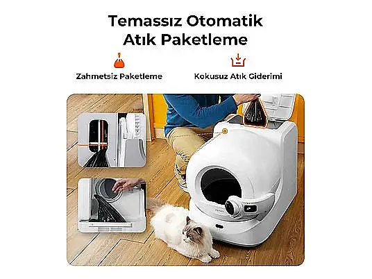 PETKIT Purobot Ultra Akıllı Kedi Tuvaleti Beyaz - 9
