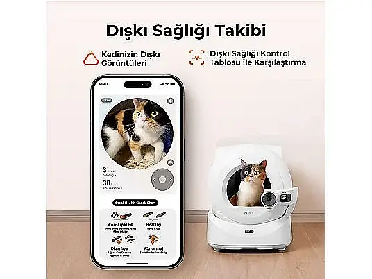 PETKIT Purobot Ultra Akıllı Kedi Tuvaleti Beyaz - 4