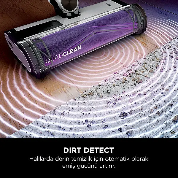 Shark Detect Clean&Empty Auto-Empty Sistemli Turbo Başlıklı Şarjlı Dikey Süpürge - 5