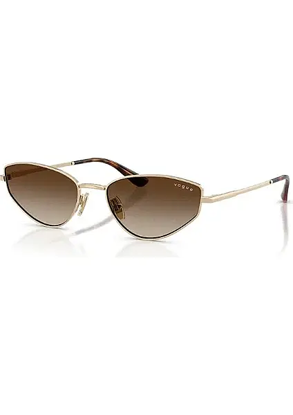 Vogue 4339S 848/13 56 Kadın Güneş Gözlüğü Metal Çerçeve UV 400 Filtreli Altın Renk - 1