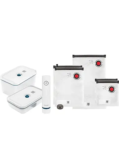 Zwilling Fresh & Save Plastik Vakumlu Başlangıç Seti 8 Parça BPA İçermeyen Malzeme ile Uzun Süre Tazelik